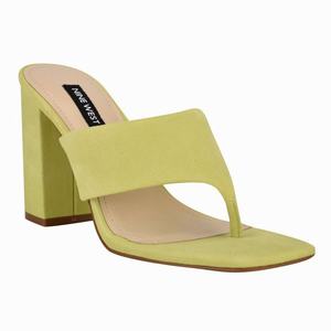 Nine West Gogo Block Heel Slippers Geel Nederland | CXW-549861